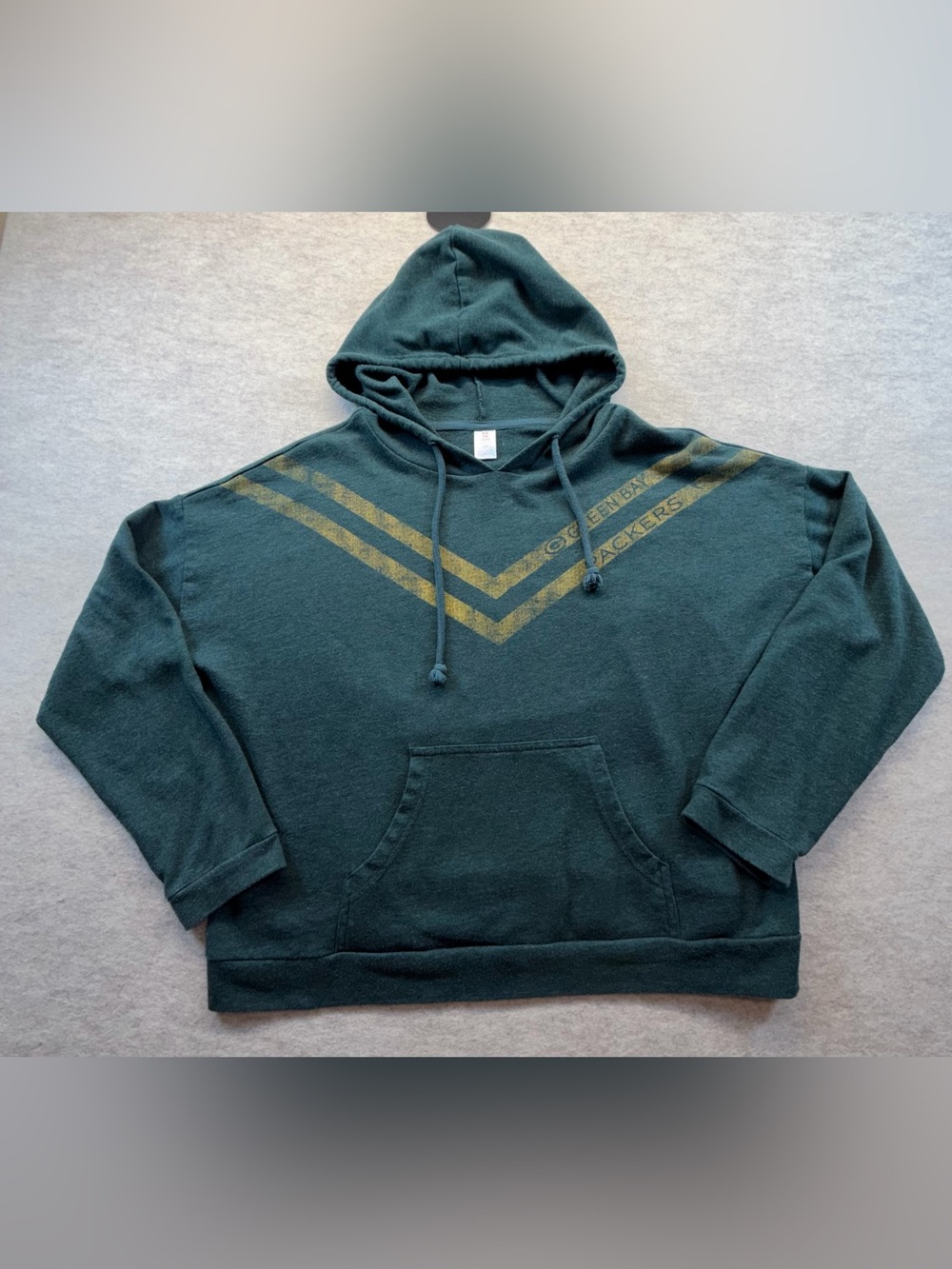 Green Bay Packers NFL Team Apparel Women’s XXL Hoodie Green Gold Chevron